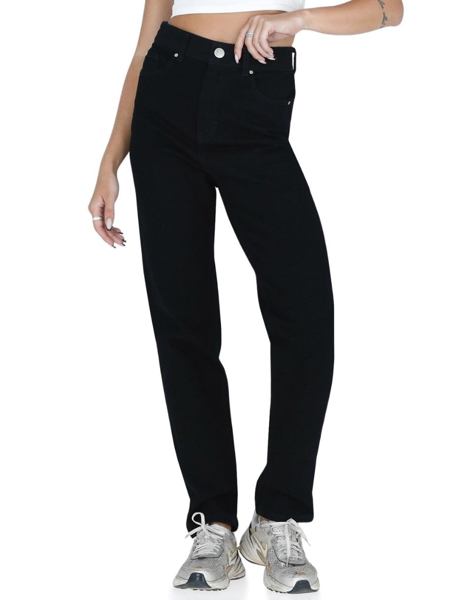Jeans relaxed mom cintura mom jeans para mujer 1