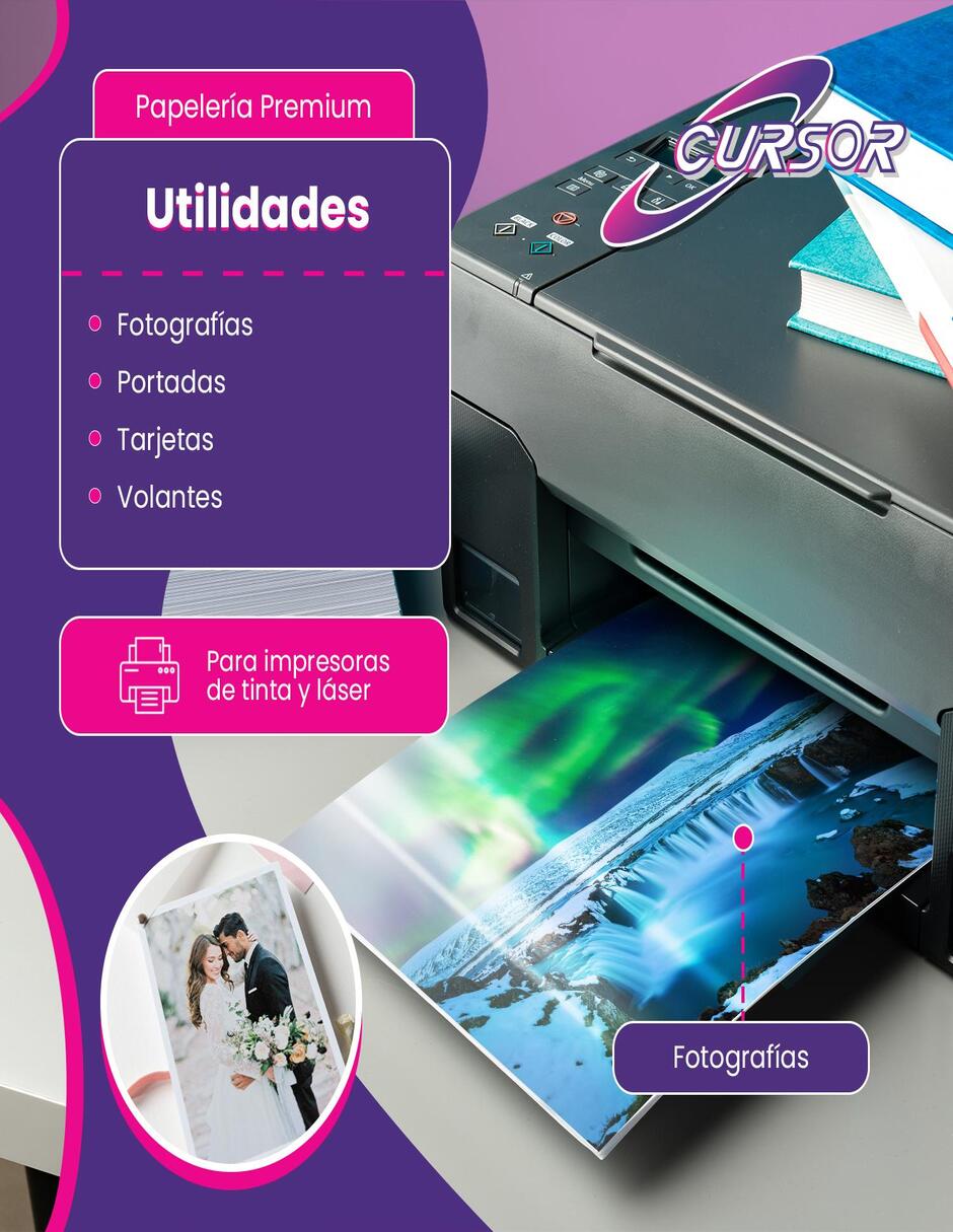 Papel fotográfico Carta Glossy 4