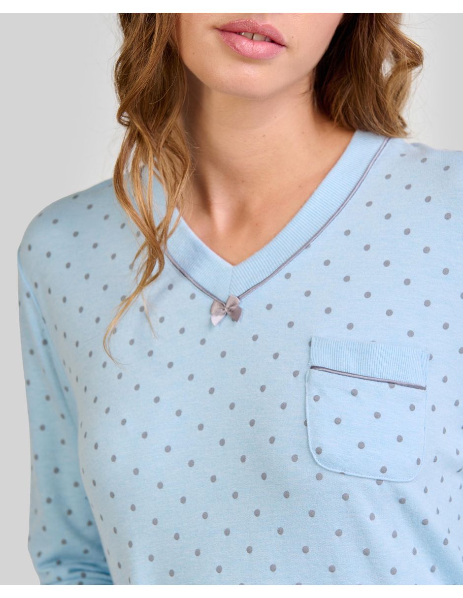 Camisón lohe estampado lunares