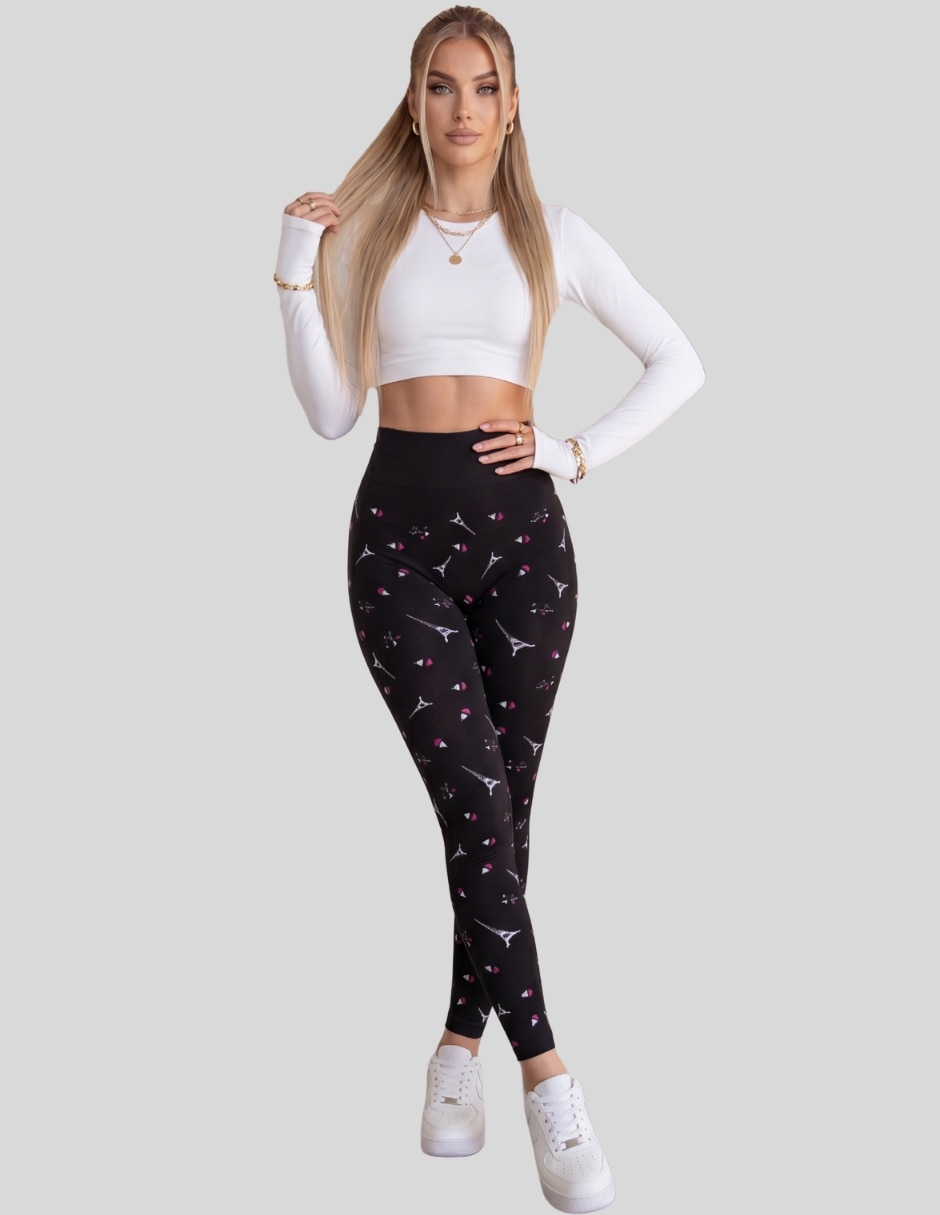 Set legging cintura alta con elástico para mujer Set legging cintura alta con elástico para mujer