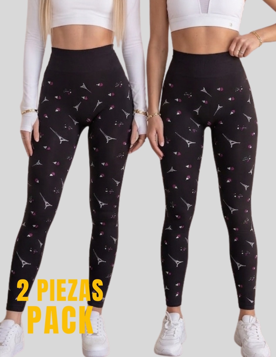 Set legging cintura alta con elástico para mujer 3
