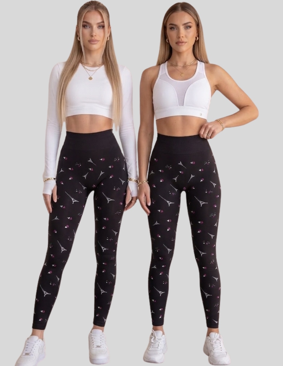 Set legging cintura alta con elástico para mujer 8