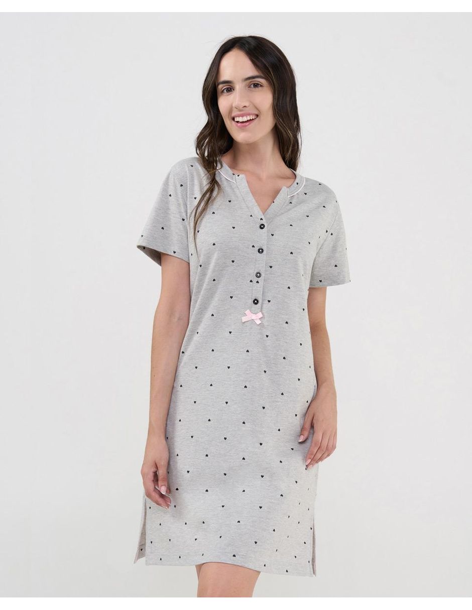 Camisón lohe estampado impreso de algodón