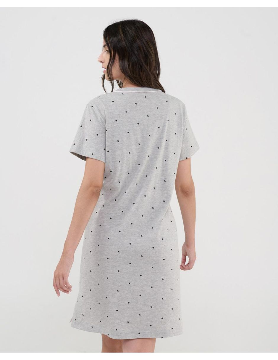 Camisón lohe estampado impreso de algodón