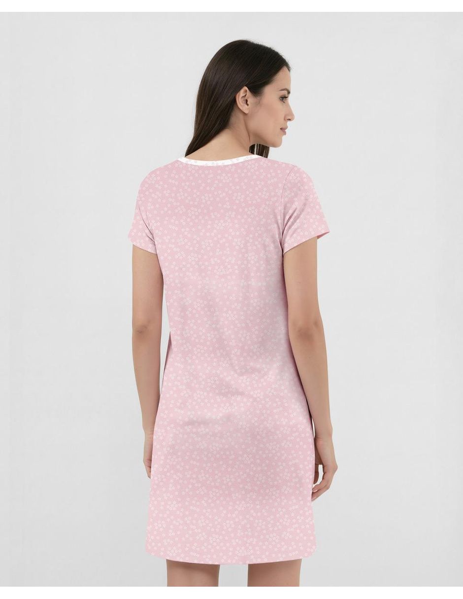 Camisón lohe estampado floral de algodón