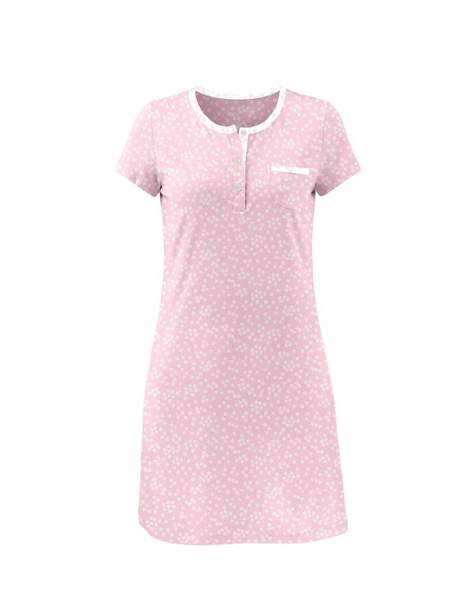 Camisón lohe estampado floral de algodón