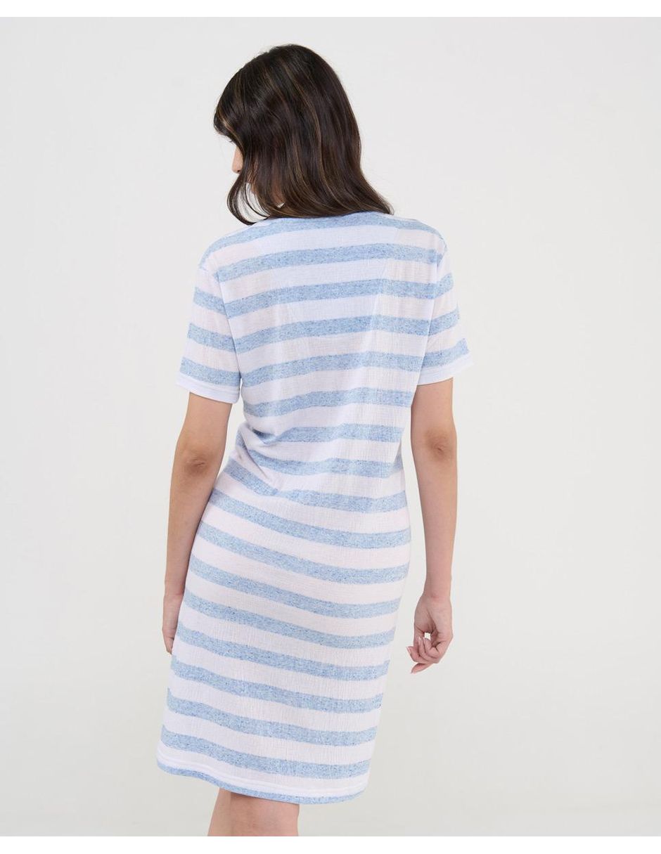Camisón lohe estampado a rayas