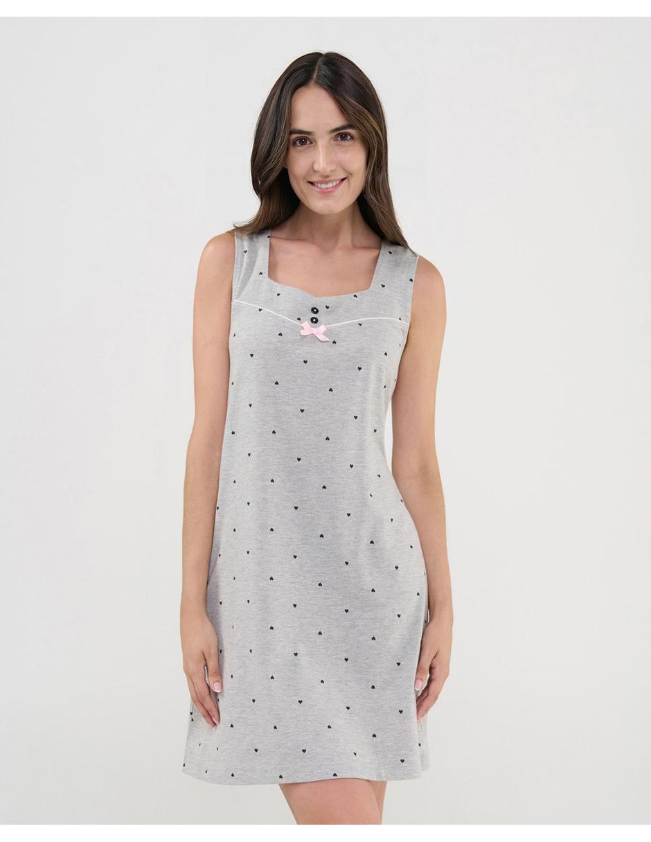 Camisón lohe estampado impreso de algodón
