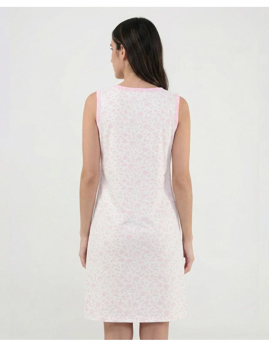 Camisón lohe estampado floral de algodón