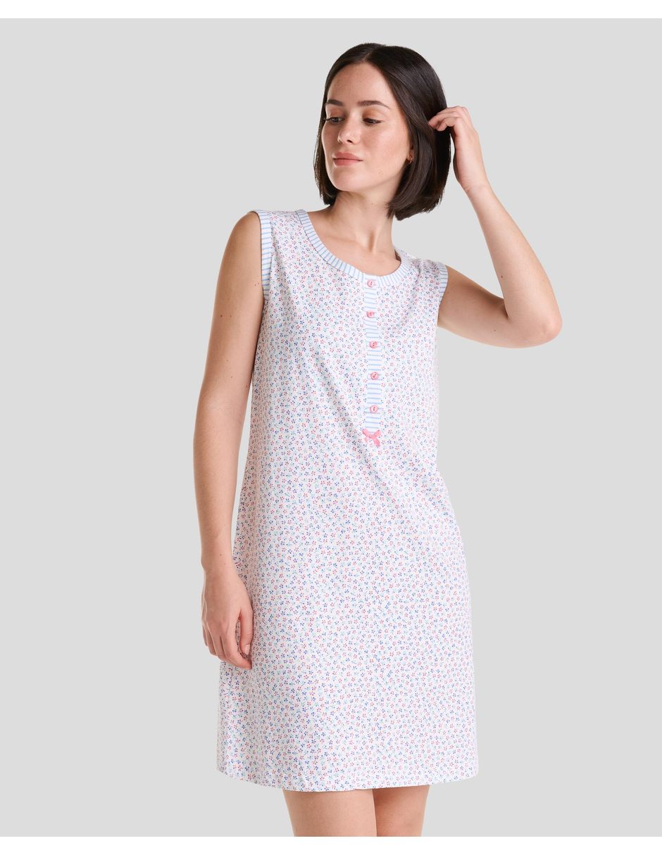 Camisón Lohe floral de algodón