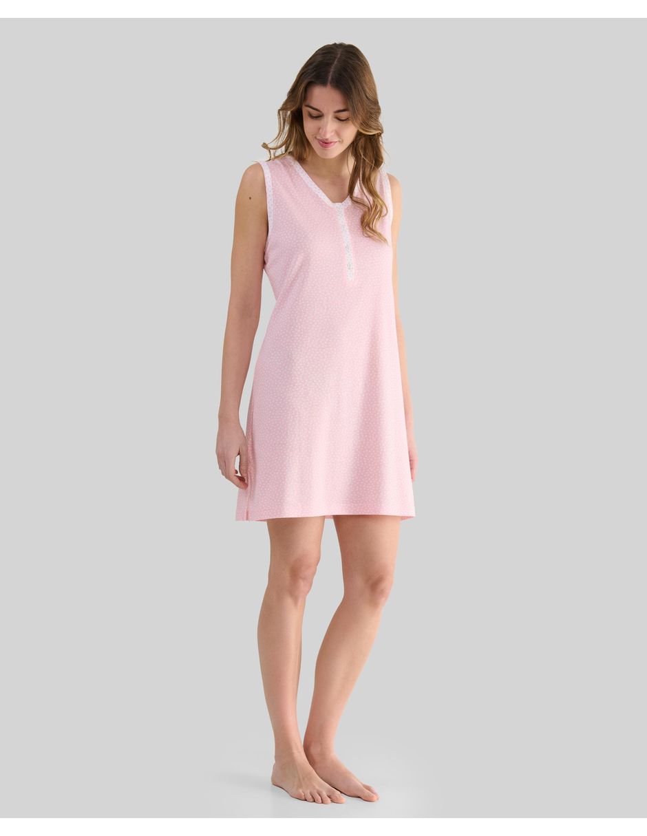 Camisón lohe estampado impreso de algodón