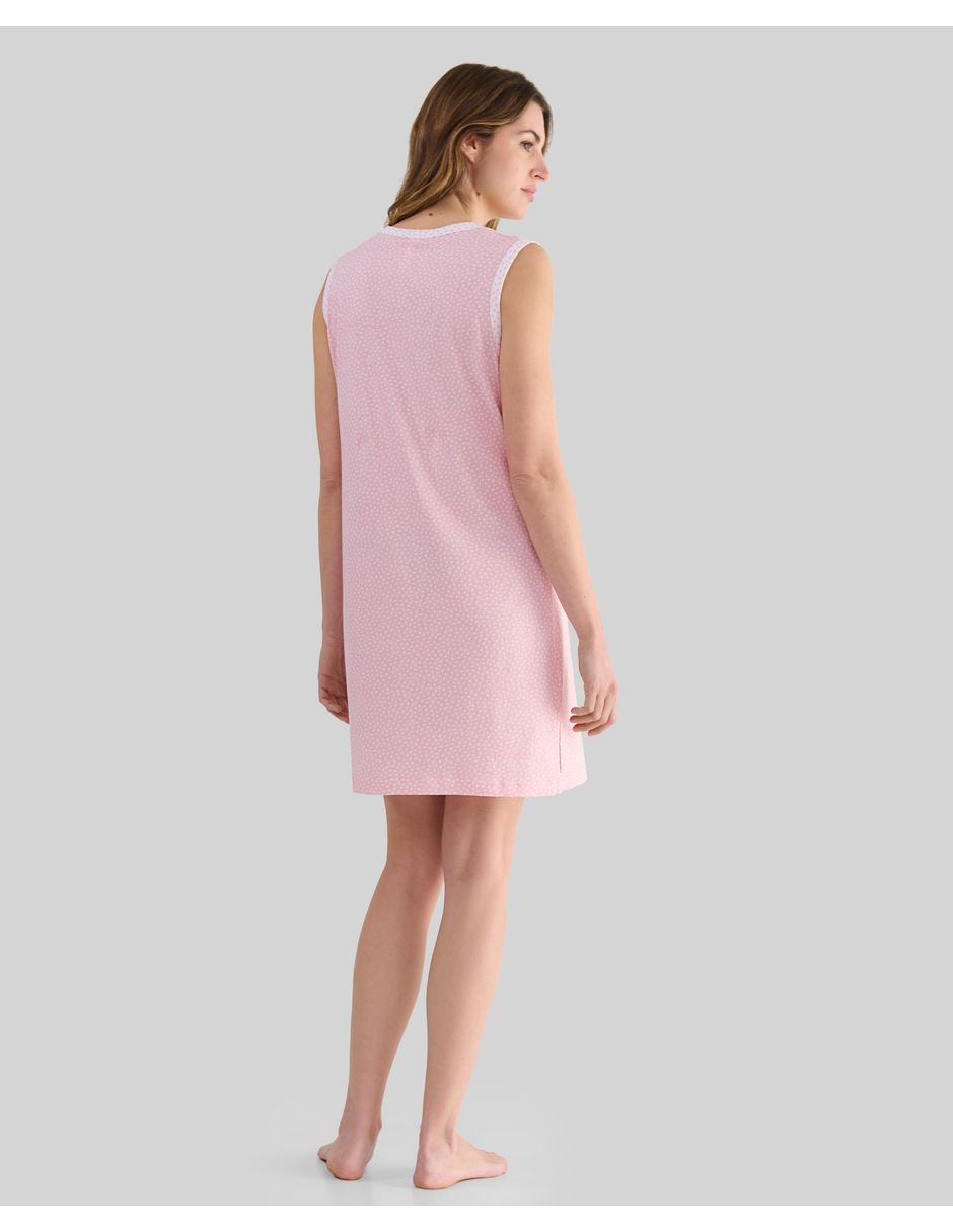 Camisón lohe estampado impreso de algodón
