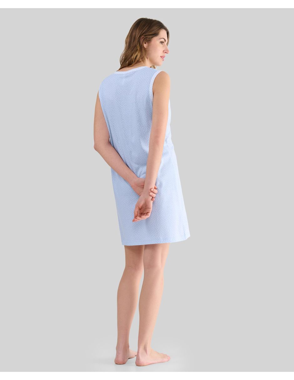 Camisón lohe estampado impreso de algodón