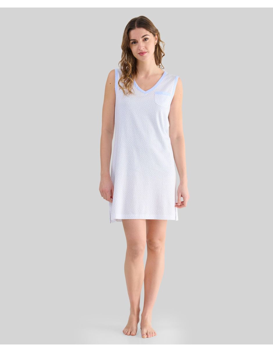 Camisón lohe estampado impreso de algodón