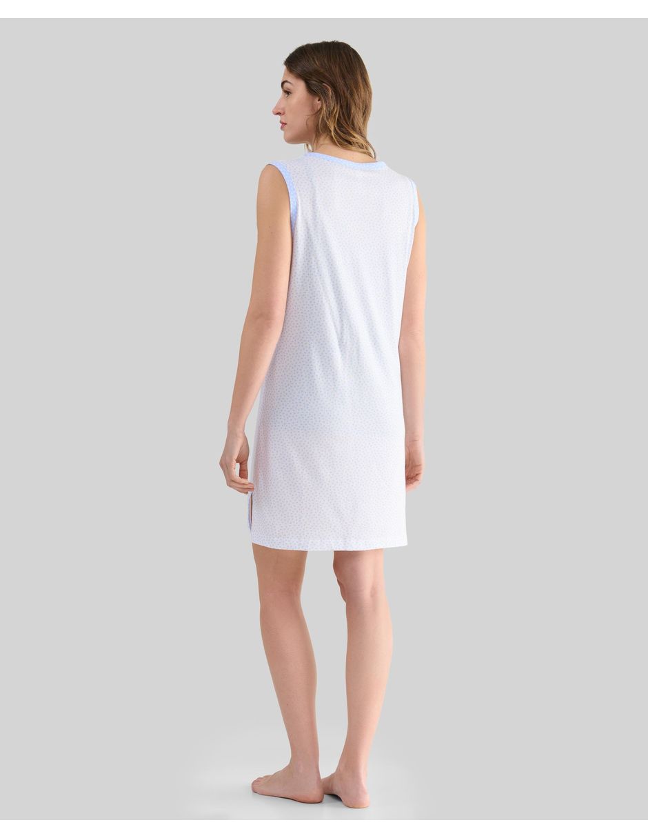Camisón lohe estampado impreso de algodón