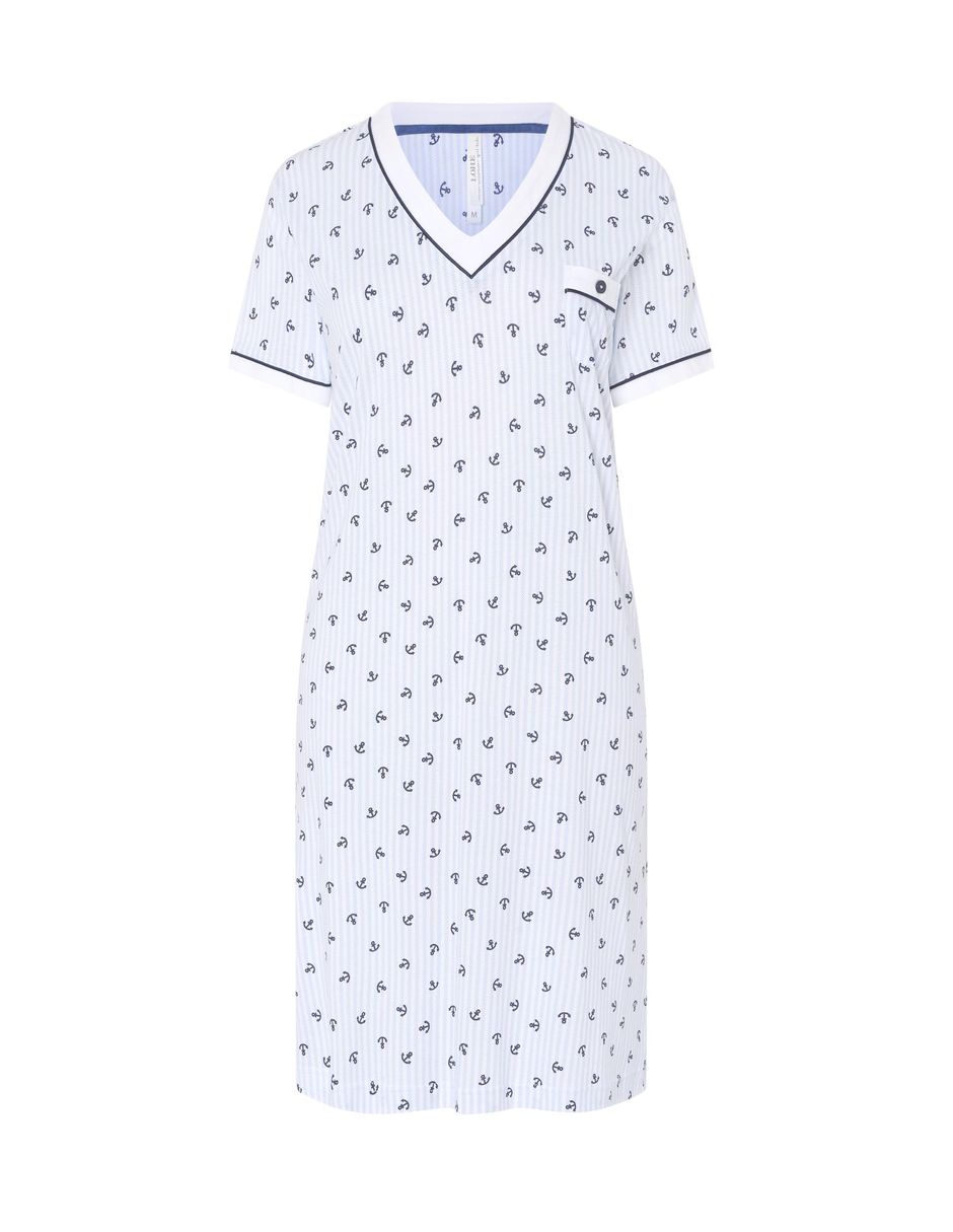 Camisón lohe estampado náutico de algodón