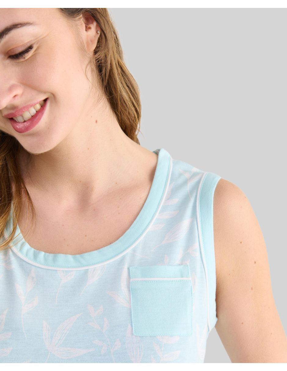 Camisón Lohe floral de algodón