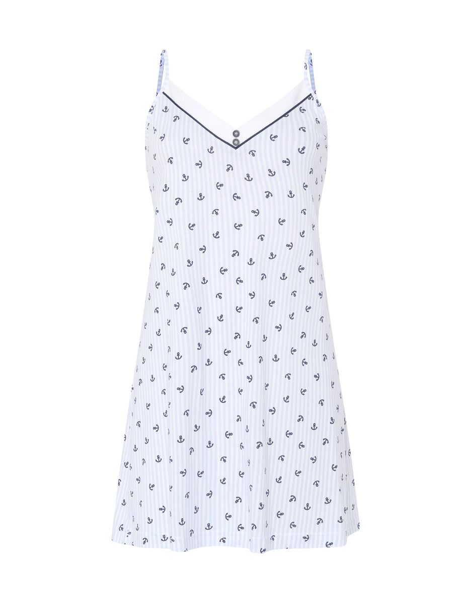 Camisón lohe estampado náutico de algodón