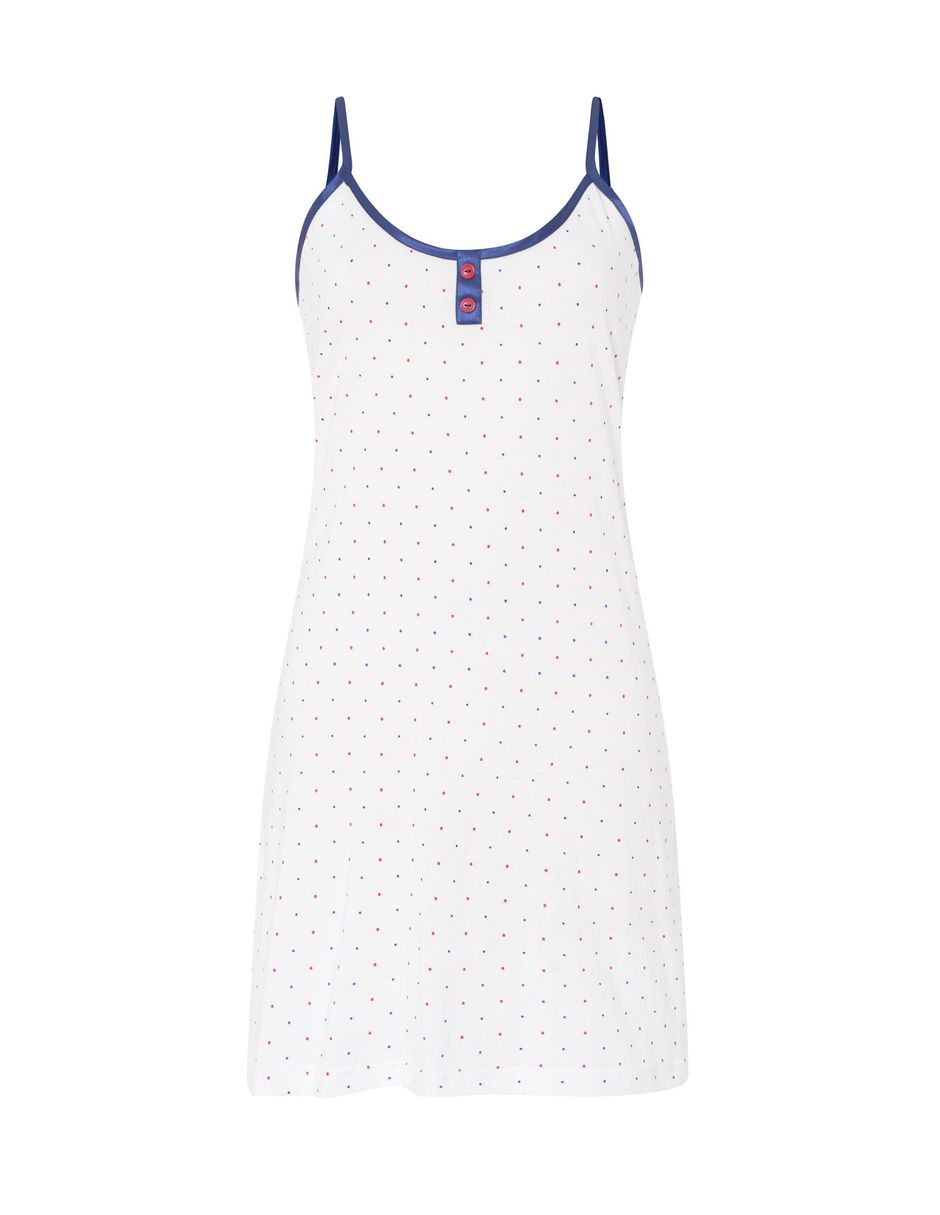 Camisón lohe estampado lunares de algodón