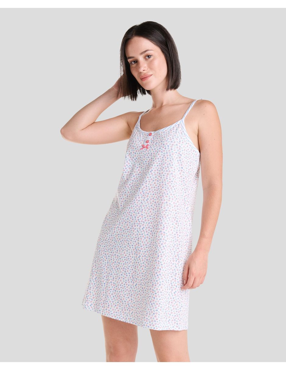 Camisón Lohe floral de algodón