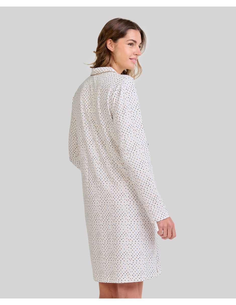Camisón lohe estampado lunares de algodón