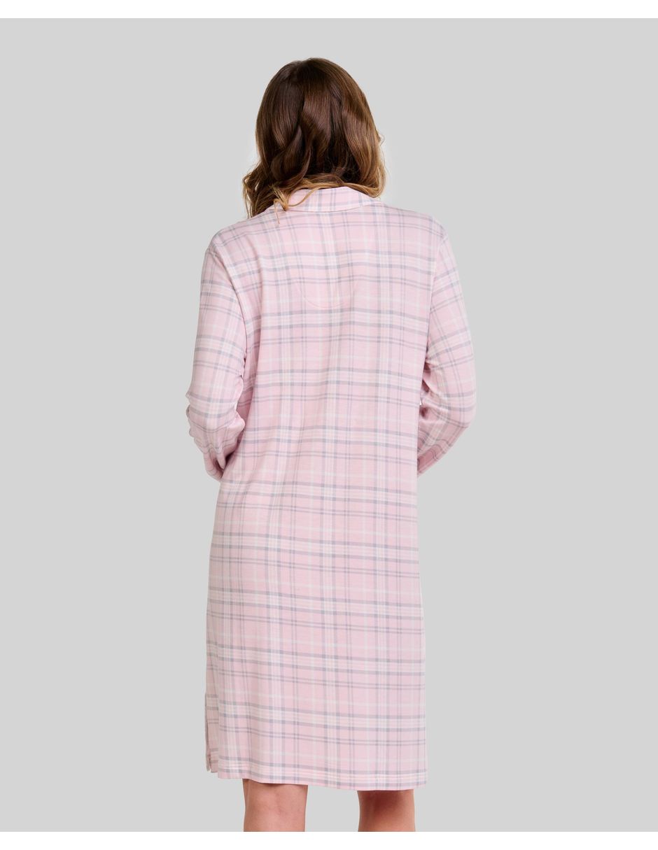 Camisón lohe estampado a cuadros