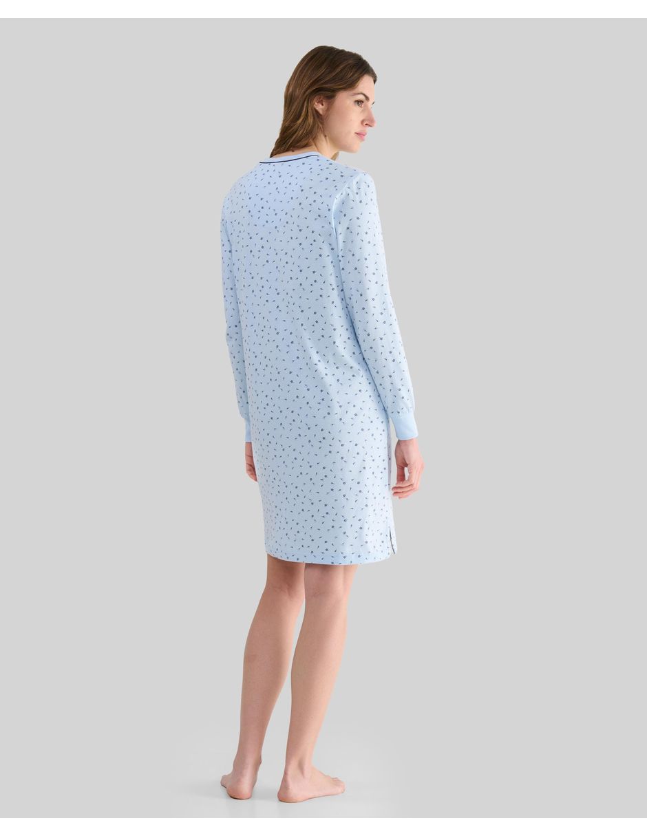 Camisón lohe estampado floral de algodón