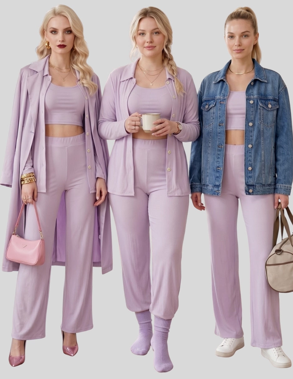 Conjunto casual malabis para mujer