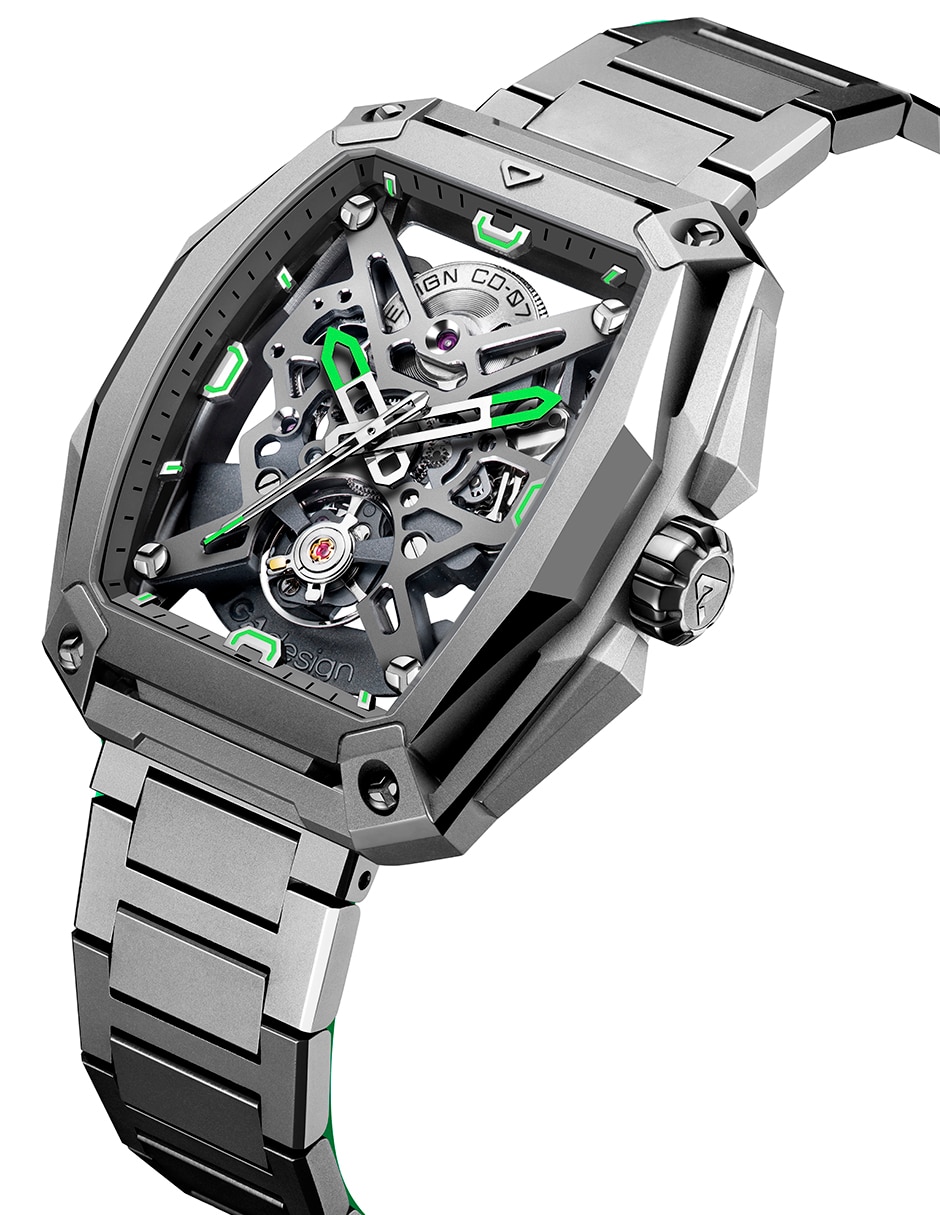 Reloj pulsera Ciga Design Hunter Titanio para hombre Z041-TT01-1T