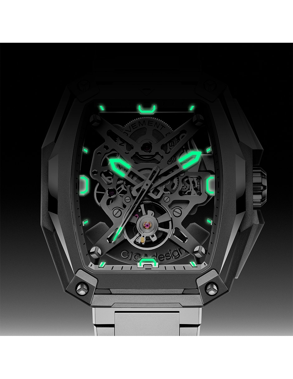 Reloj pulsera Ciga Design Hunter Titanio para hombre Z041-TT01-1T