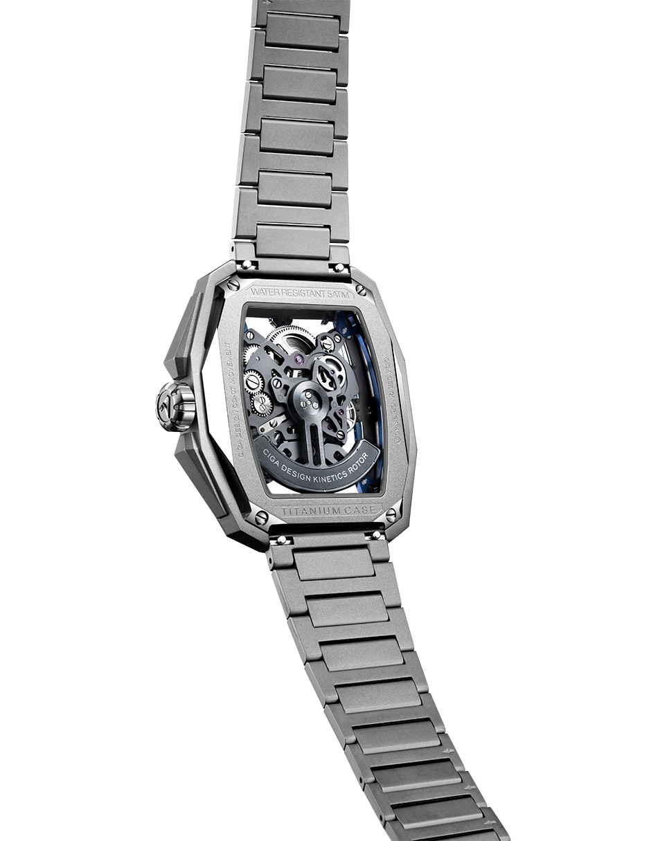 Reloj pulsera Ciga Design Hunter Titanio para hombre Z041-TT01-1T