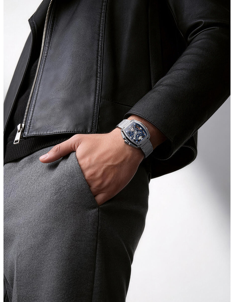 Reloj pulsera hunter titanio para hombre z041-tibu-1t 5