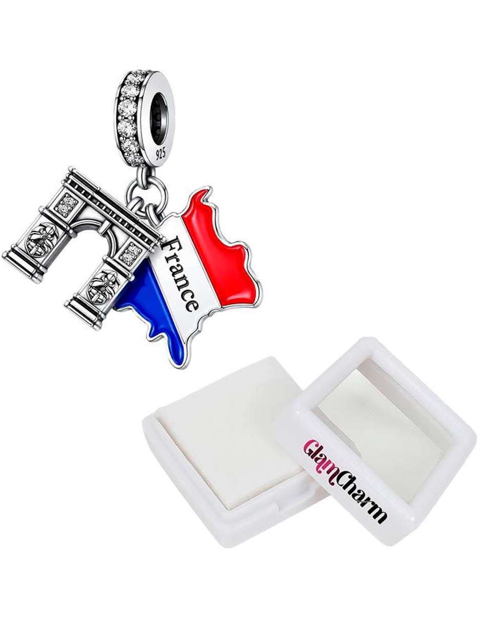 Charm para pulseras glamcharm de semicircular