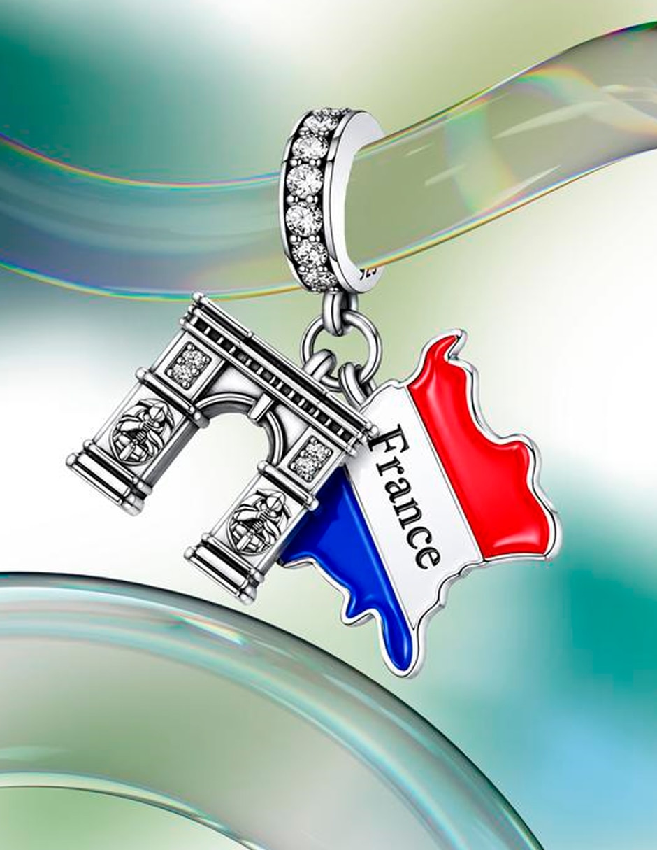 Charm para pulseras glamcharm de semicircular