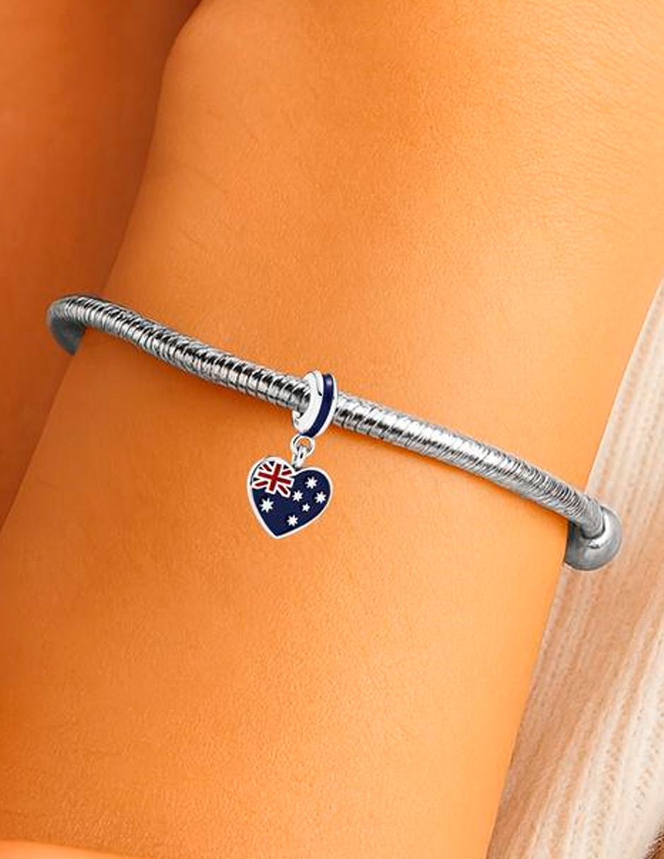 Charm para pulseras glamcharm de semicircular
