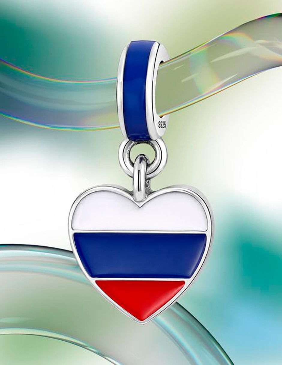 Charm para pulseras glamcharm de semicircular