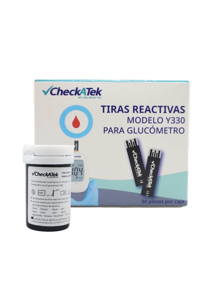 Tiras reactivas para glucosa Checkatek