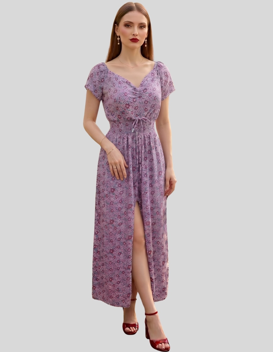 Vestido midi casual para mujer