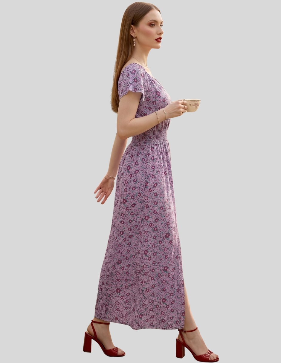 Vestido midi casual para mujer