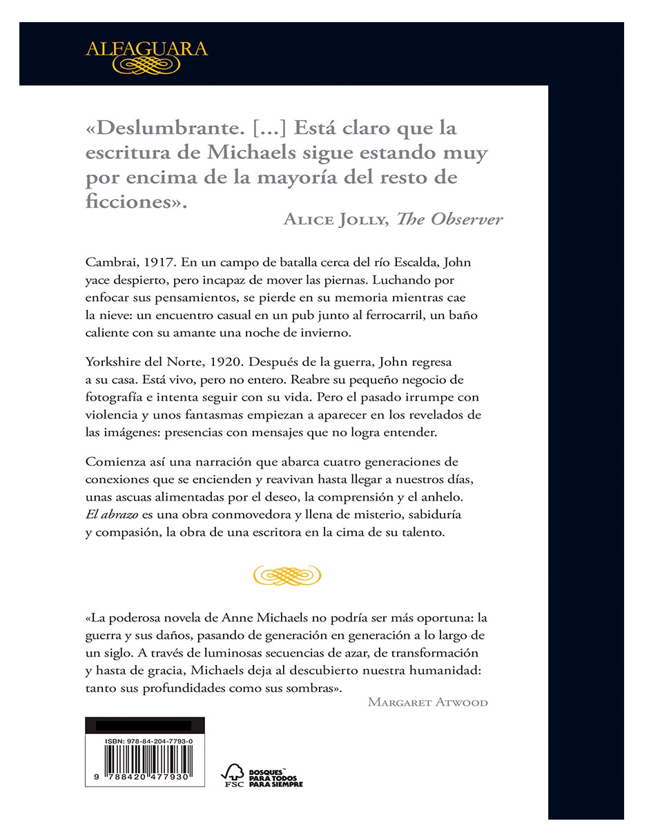 Libro El Abrazo-El Abrazo de Anne Michaels 2