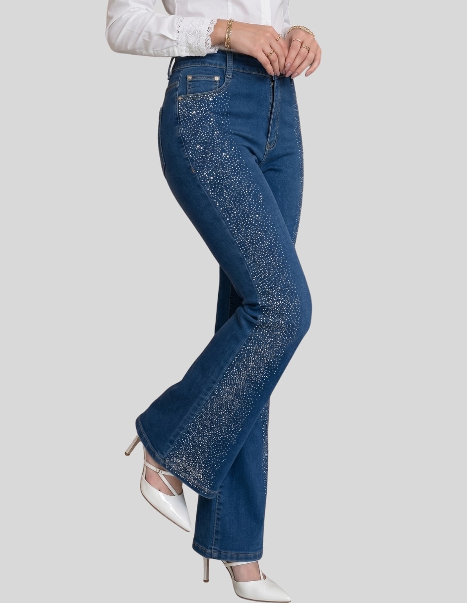 Pantalón flare Malabis acampanado para mujer