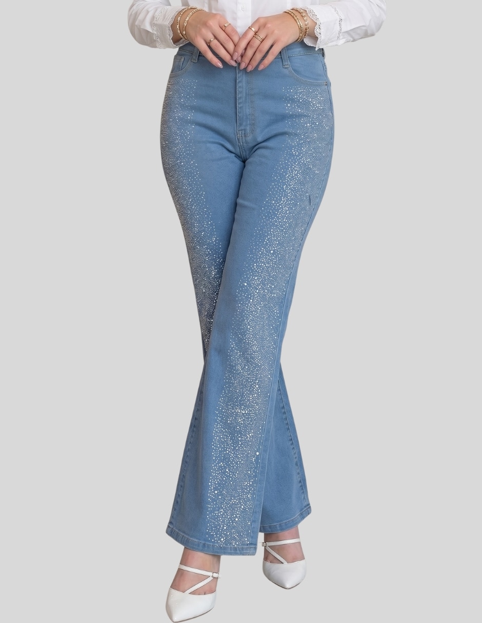 Pantalón flare acampanado para mujer 5