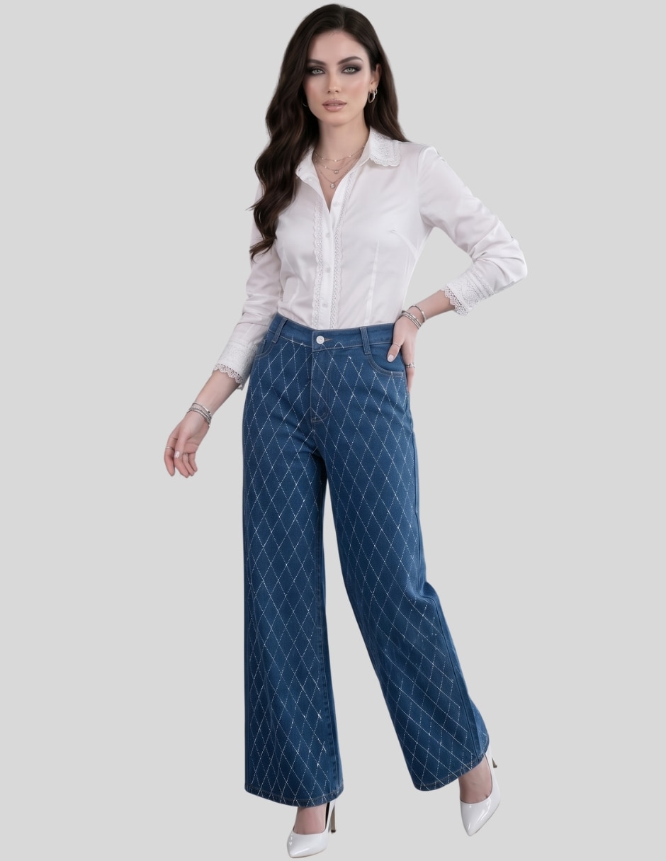 Pantalón Malabis wide leg para mujer