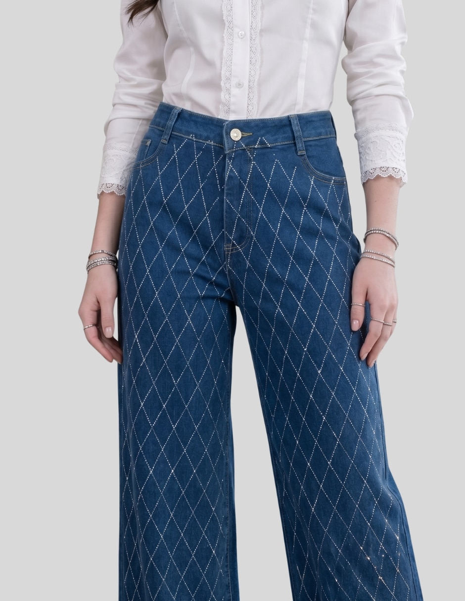 Pantalón Malabis wide leg para mujer
