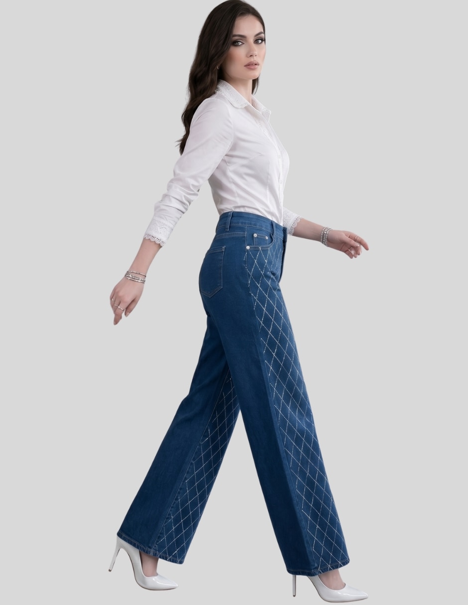 Pantalón Malabis wide leg para mujer