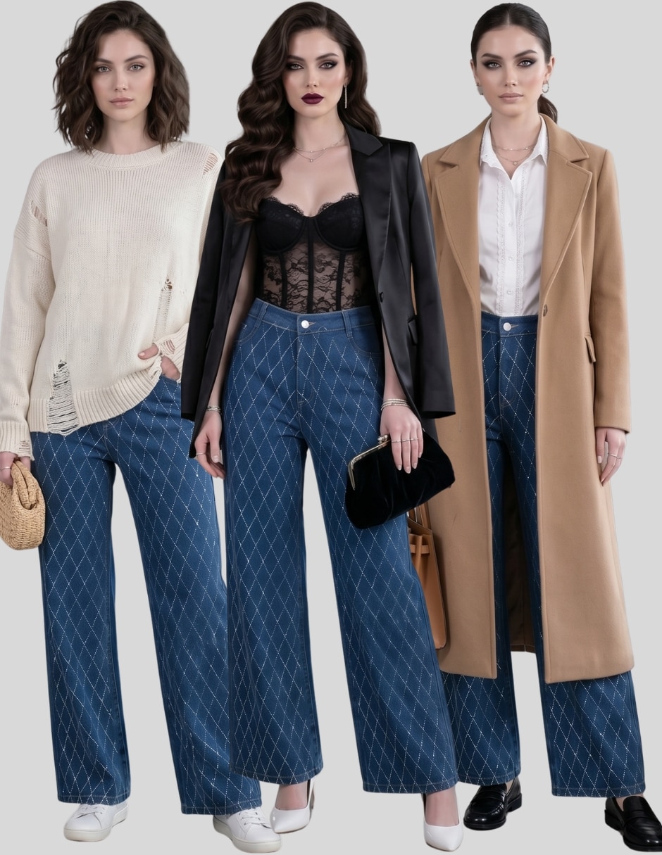 Pantalón Malabis wide leg para mujer