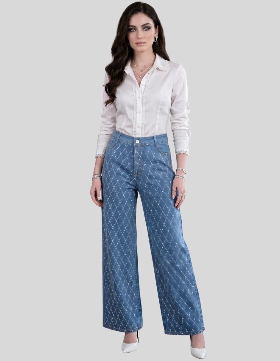 Pantalón wide leg para mujer 3