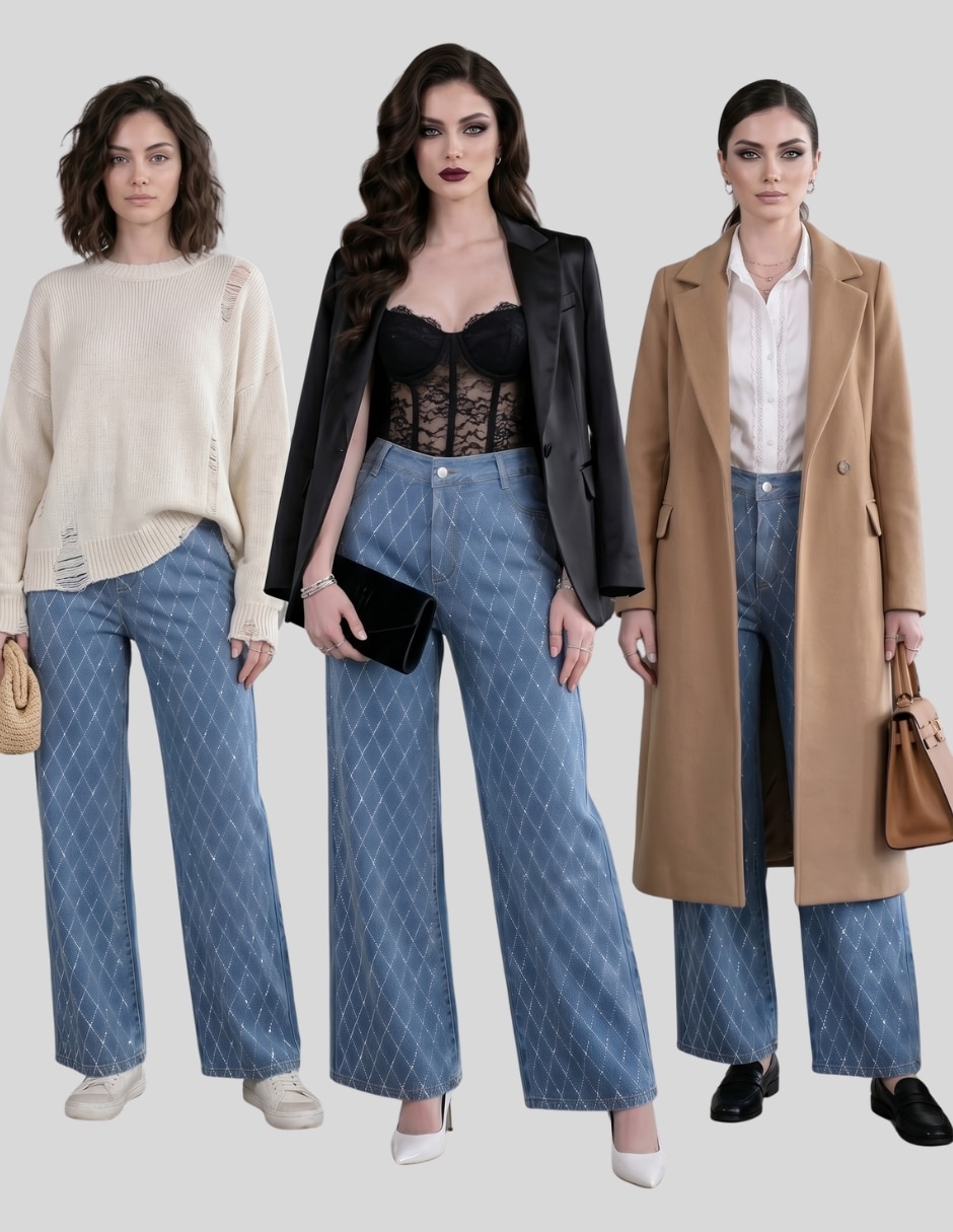 Pantalón wide leg para mujer 4