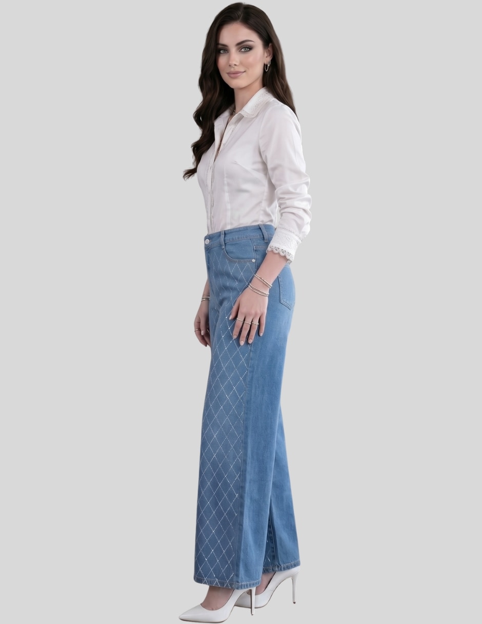Pantalón wide leg para mujer 6