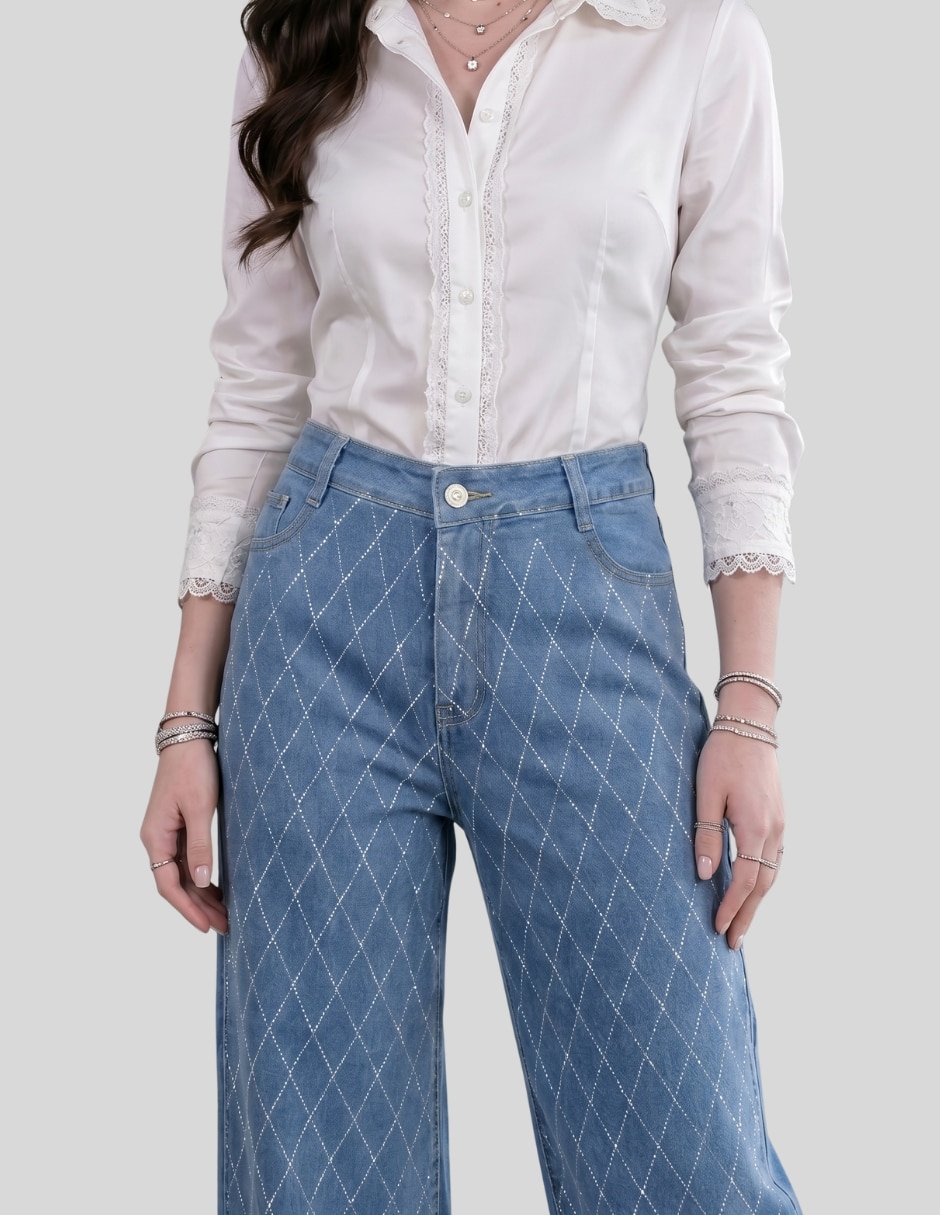 Pantalón wide leg para mujer 9